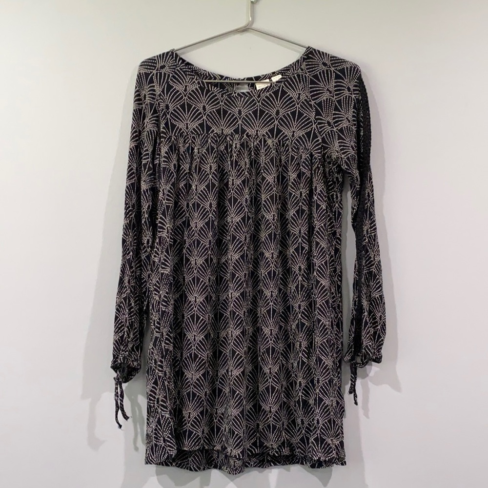 Roxy Black & White Swim Cover Up/Dress